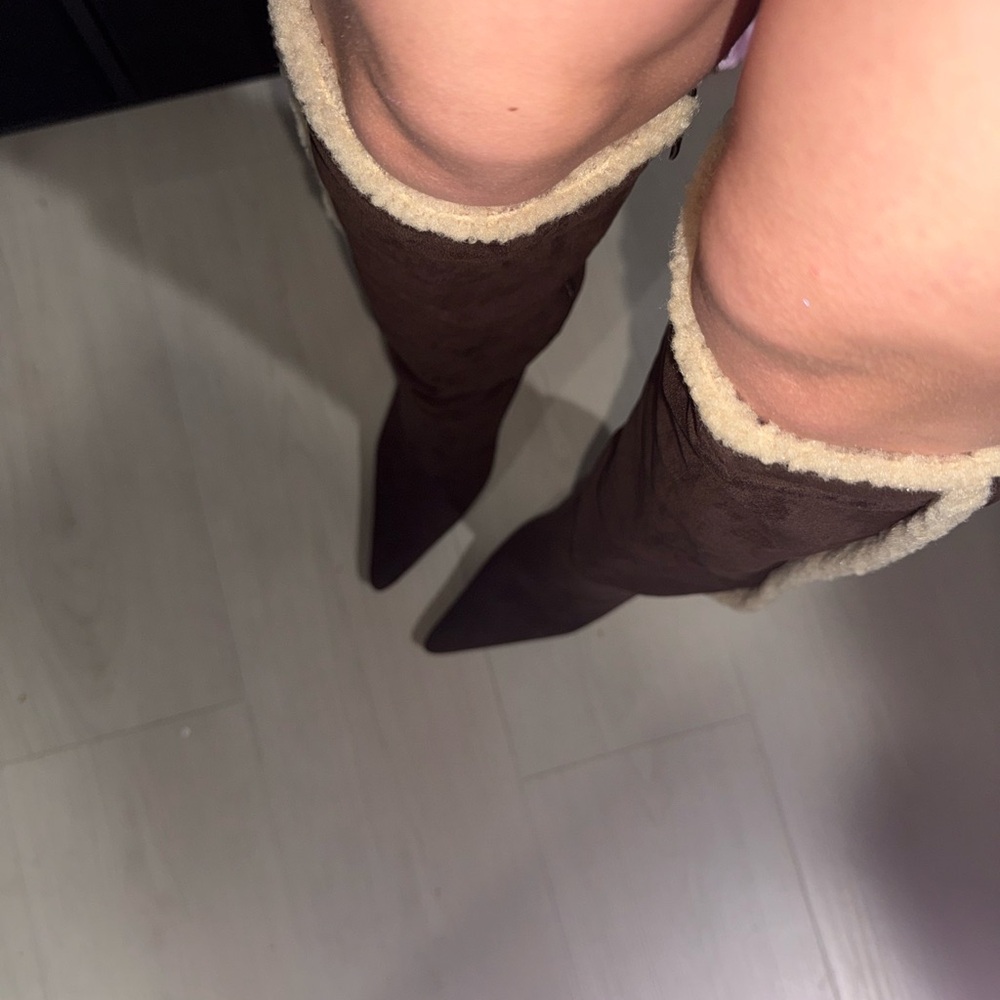 Brown Heeled Boots
